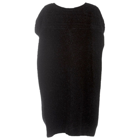 CÉLINE BLACK WOOL TWEED COCOON QUILTED DRESS SIZE 38 BY PHOEBE PHILO - Picture 7 of 11